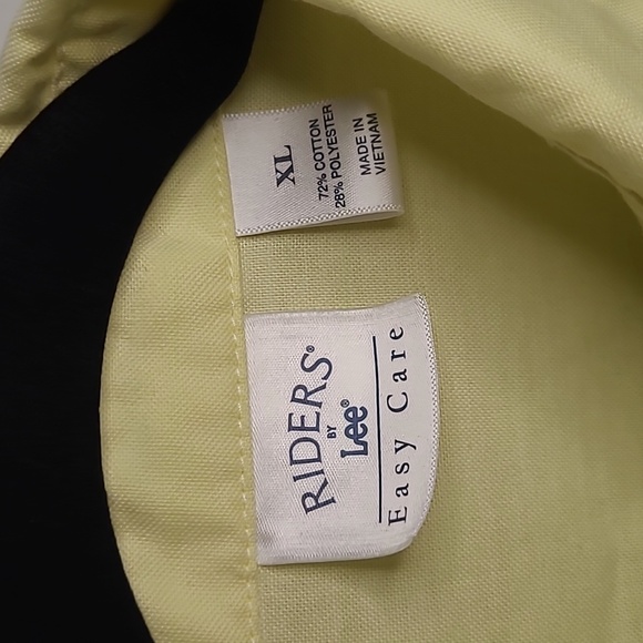 Riders by Lee Easy Care Yellow Button Down Shirt - Picture 2 of 5